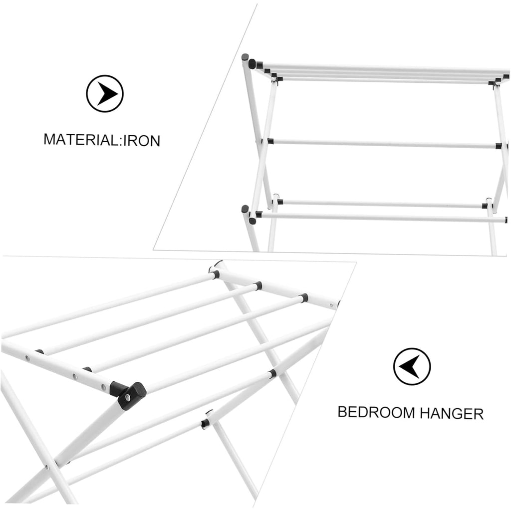 Carestrong Foldable Portable Clothes Drying Rack foldable for Indoor Air Drying, Drying Rack Clothing Collapsible Design, 14.5" D x 29.5" W x 41.8" H, White