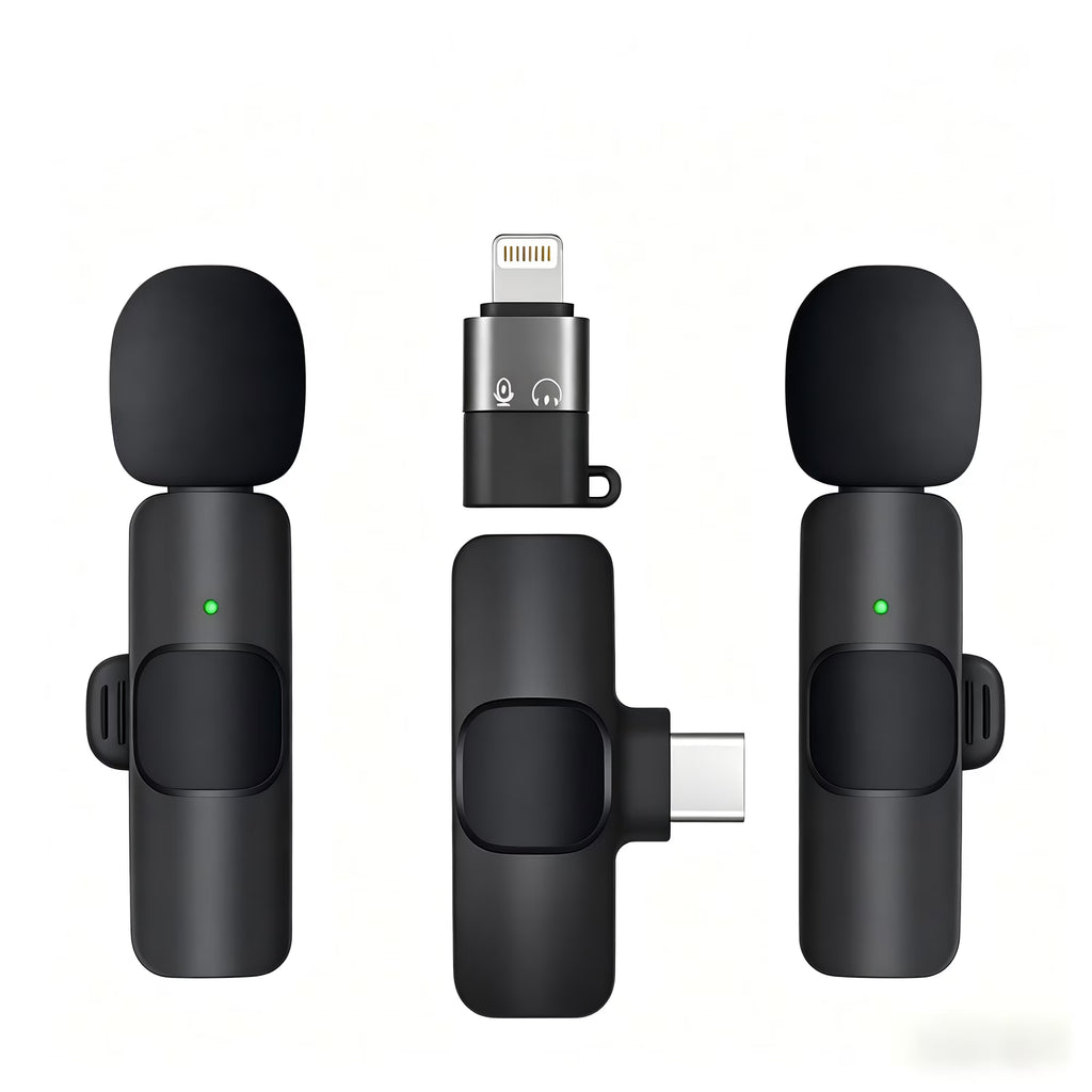 Avoben Wireless Mini Microphone for iPhone and Android Phones - Lavalier Microphone for Audio and Video Recording - Clip-on Microphone for Content Creators such as YouTube, TikTok, Podcasts, and Vlog