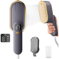 Travel Steamer for Clothes,1200W Portable Iron,10s Heat Up,Steamer ＆ Iron 2 In 1, Travel Size,Large Ceramic Heat Panel