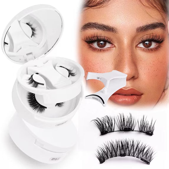 Magnetic Eyelashes Natural Look False Lashes without Eyeliner, Light Weight and Waterproof Magnetic Eyelashes No Glue