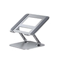 Adjustable Laptop Stand for Desk,Foldable Laptop Holder with Stable Heavy Base,Multi-angle Adjustable Ergonomic Computer Riser Compatible with MacBook Air Pro,Notebook,All 10-15.6”Laptops,Grey