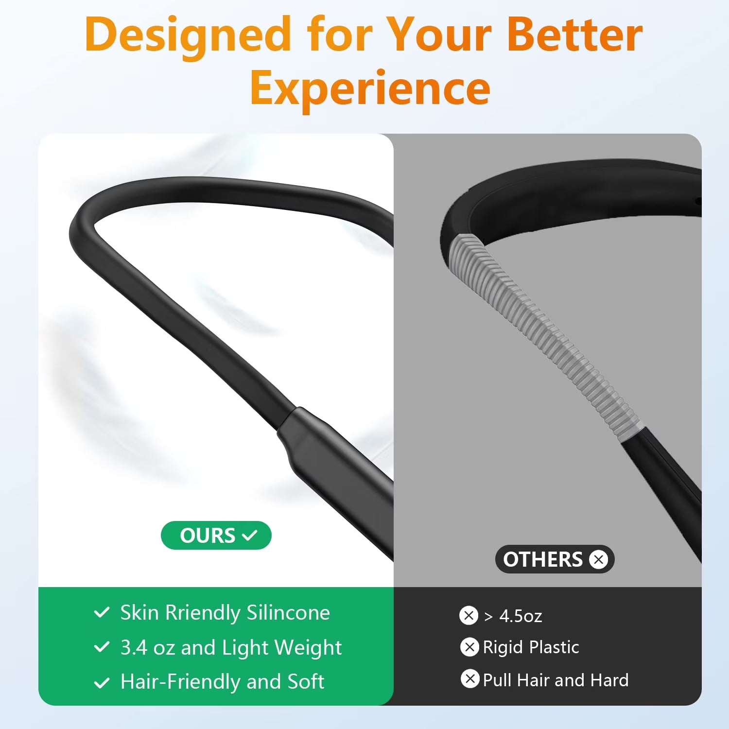 Reading light for books in bed Book Light 3-Color Bendable Neck Light, 80-hr Lasting Rechargeable book accessories for reading lovers, Perfect in Bed, Knitting, Repairing, Book Lovers Gifts