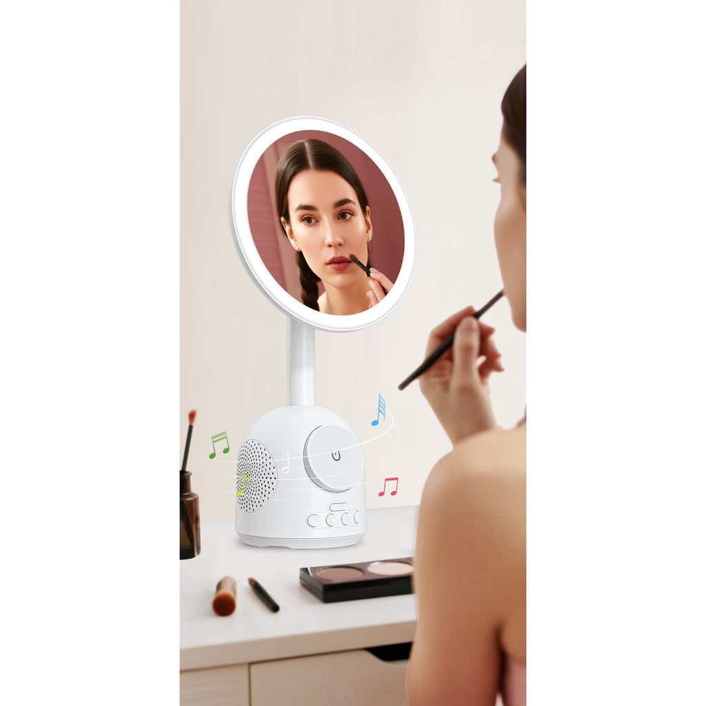 Professional Makeup Mirror with Lights, Rechargeable HD Vanity Mirror, True-Sunlight, 3 Color Modes & Stepless Dimming, Valentines Day Gifts for Her