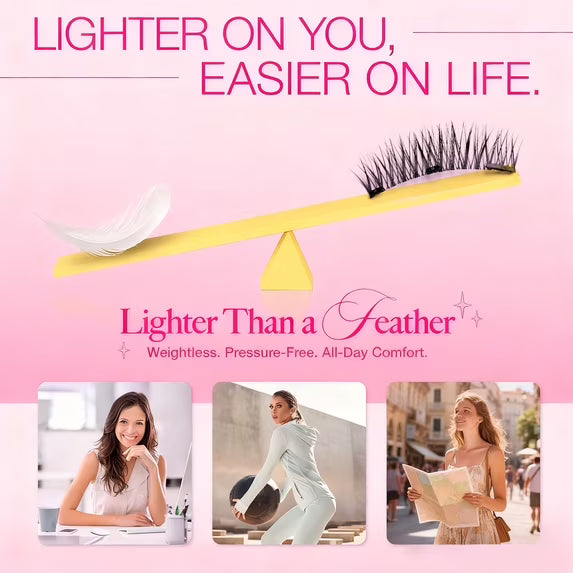 Magnetic Eyelashes Natural Look False Lashes without Eyeliner, Light Weight and Waterproof Magnetic Eyelashes No Glue