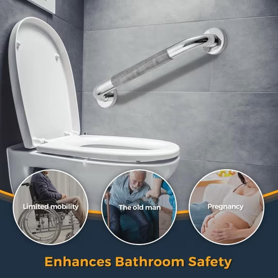 Grab Bars for Bathtubs and Showers 2 Pack Suction Grab Bar, Heavy Duty Shower Handle Removable Bath Handrails for Seniors and Elderly, Bathroom Safety Grip No Drilling Waterproof