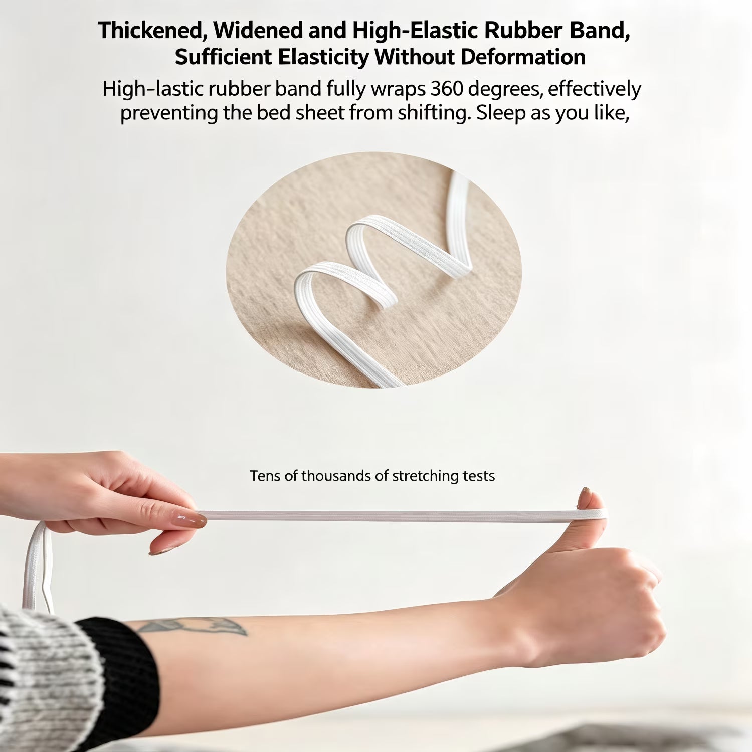 Waterproof Mattress Protector Pad Queen Machine Washable, Breathable Mattress Topper with Deep Pockets, All-Season Use, Hotel Quality (Queen, Grey)