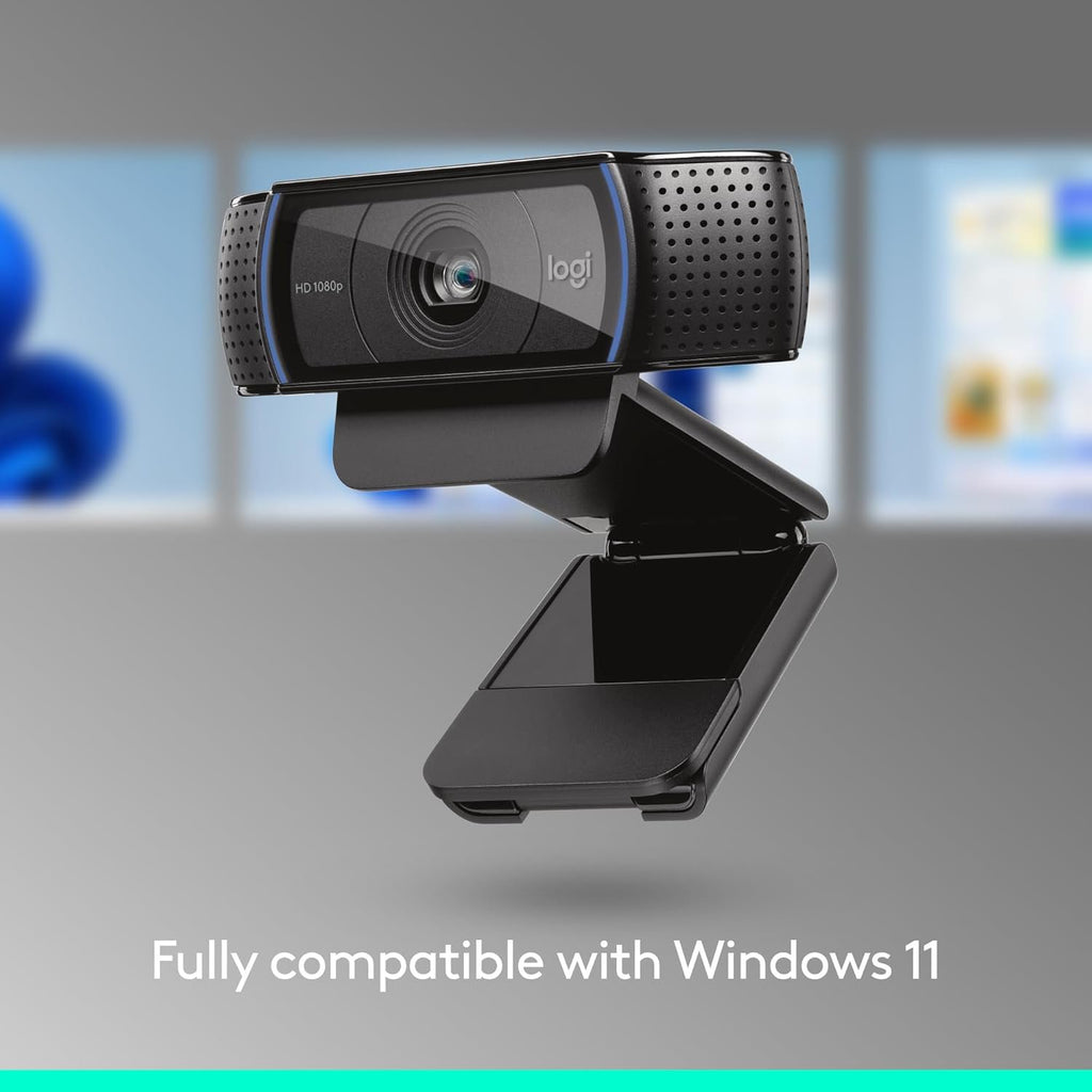 C920x HD Pro PC Webcam, Full HD 1080p/30fps Video, Clear Audio, HD Light Correction, Works with Microsoft Teams, Google Meet, Zoom, Nintendo Switch 2’s New GameChat Mode, Mac/Tablet- Black