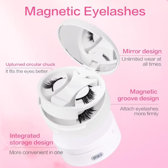Magnetic Eyelashes Natural Look False Lashes without Eyeliner, Light Weight and Waterproof Magnetic Eyelashes No Glue