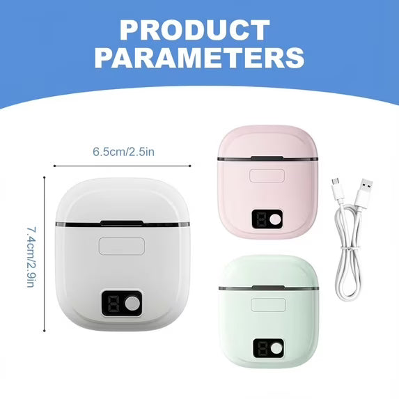 Electric Automatic Nail Clipper with Light & 3 Speeds,Fingernail Cutter and File 2 in1 Design, Nail Scraps Storage,USB Rechargeable SafetyFingernail Trimmer for Baby, Kids, Seniors and Adult