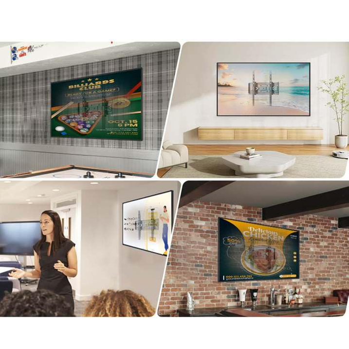 Avoben TV wall mount, suitable for 32-60 inch TVs, swivel and tilt, full-range movable bracket with adjustable double arms, maximum load capacity 110 lbs.